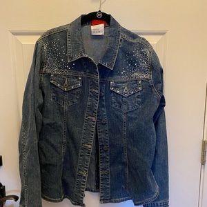 Denim Jacket with Swartzi Crystals
